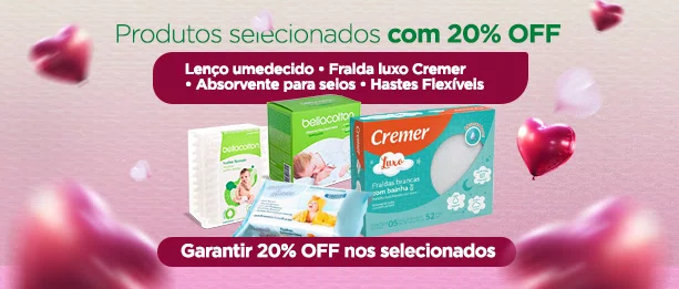 20% OFF Produtos Selecionados