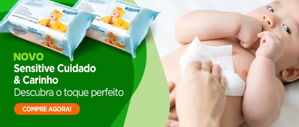 Lenço Umedecido Sensitive Cuidado & Carinho