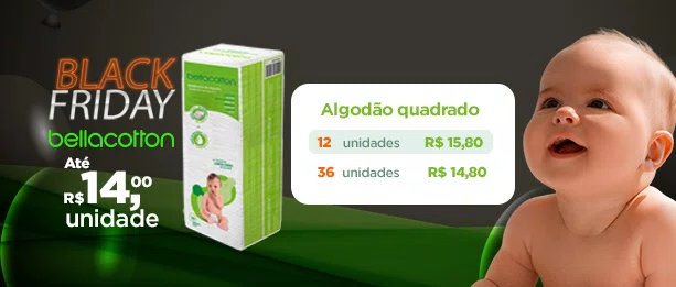Black Friday Kits Quadrado de Algodão