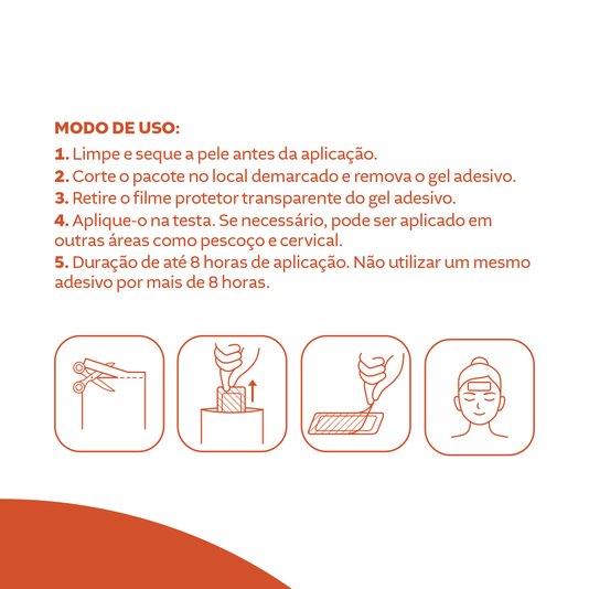 Gel Adesivo Alívio de Febre Cremer Advanced com 4 Unidades