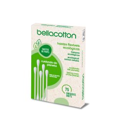 Hastes Flexíveis Ecológicas Pontas de Algodão 75 Unidades Bellacotton Hastes Flexíveis Ecológicas Pontas de Algodão 75 Unidades Bellacotton