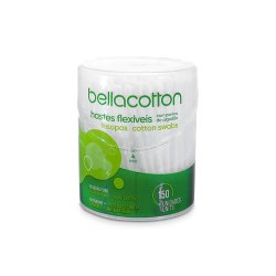 Hastes Flexíveis Pontas de Algodão Pote 150 Unidades Bellacotton Hastes Flexíveis Pontas de Algodão Pote 150 Unidades Bellacotton