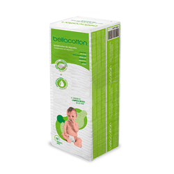 Kit com 6 Pacotes de Algodão Quadrado Baby Double Bebê Bellacotton 100un Kit com 6 Pacotes de Algodão Quadrado Baby Double Bebê Bellacotton 100un