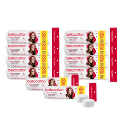 Kit Profissional com 10 Pacotes de Discos de Algodão 100un Kit Profissional com 10 Pacotes de Discos de Algodão 100un
